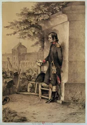 I. Napóleon (1769-1821) a Tuileriák ostrománál, 1792. augusztus 10.